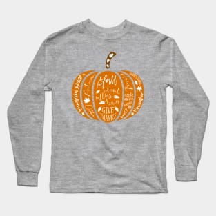 Fall Pumpkin Long Sleeve T-Shirt